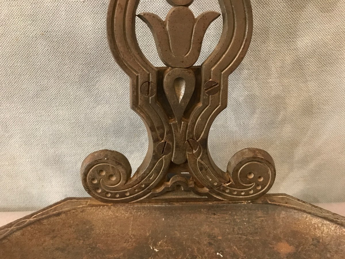 19th Century Grey Cast Iron Fireplace Servant -photo-1