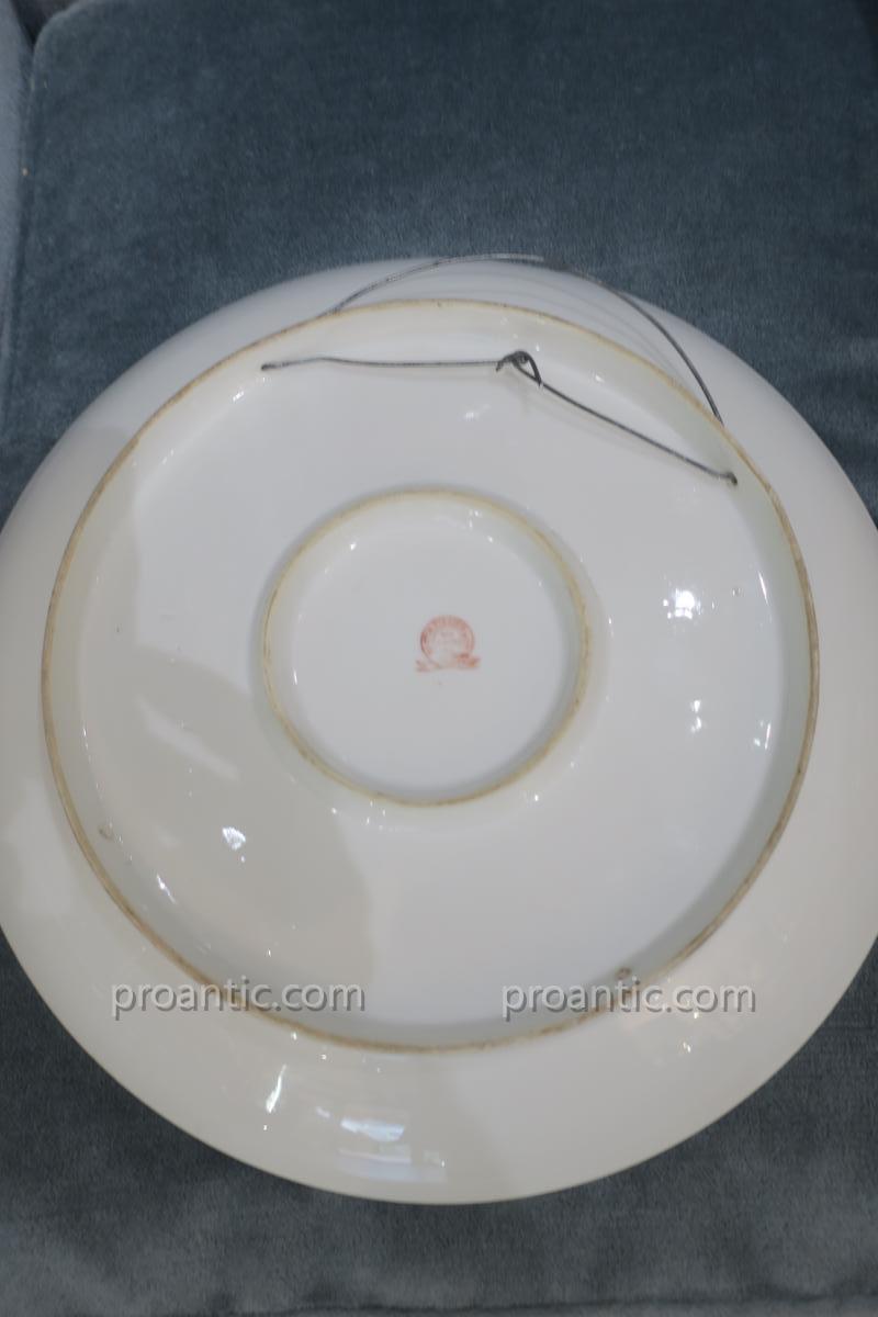 Large Porcelain Plate From The 1900 Universal Exhibition-photo-4