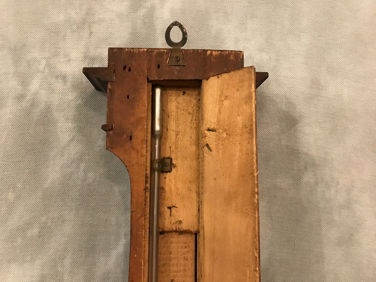 Barometer Mahogany Period Restoration 19th-photo-3