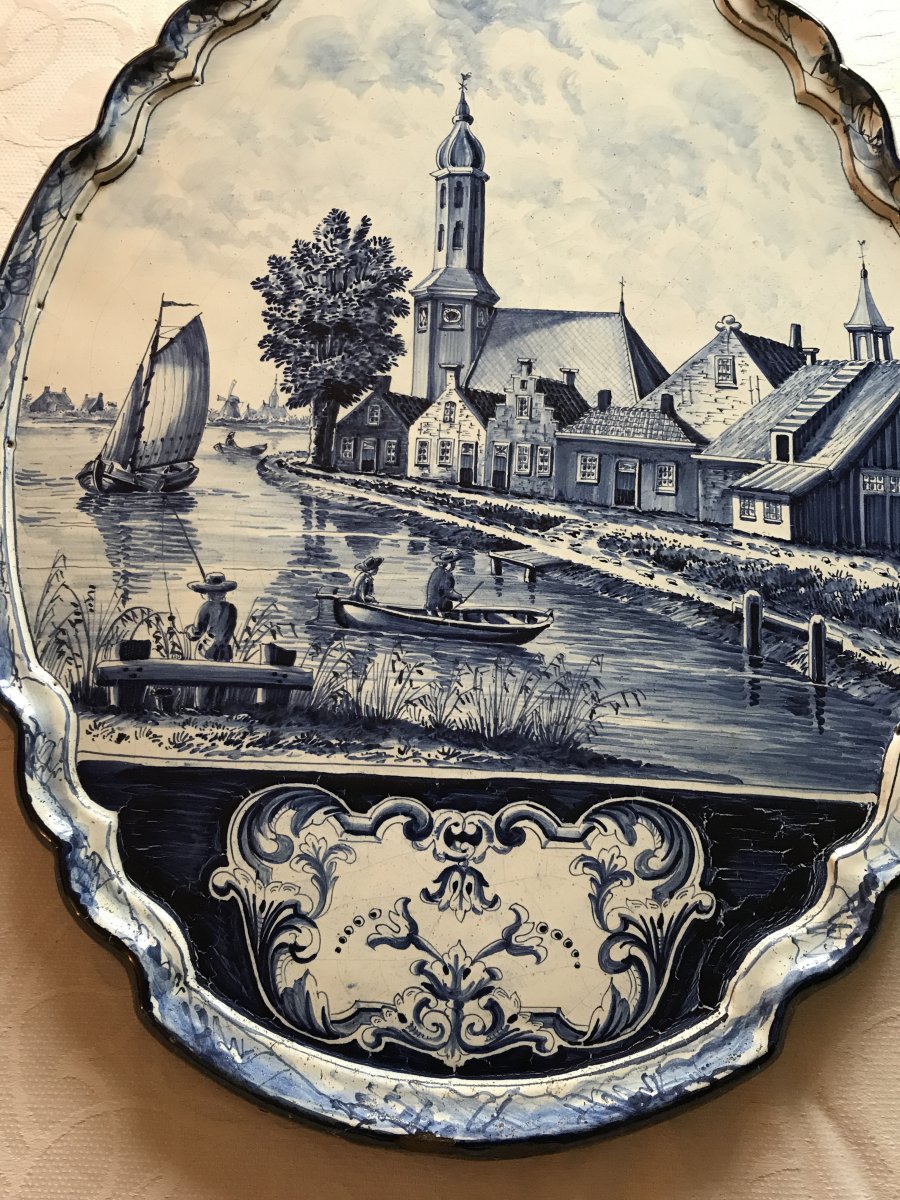 Decorativ Delft Earthenware Plate -photo-2