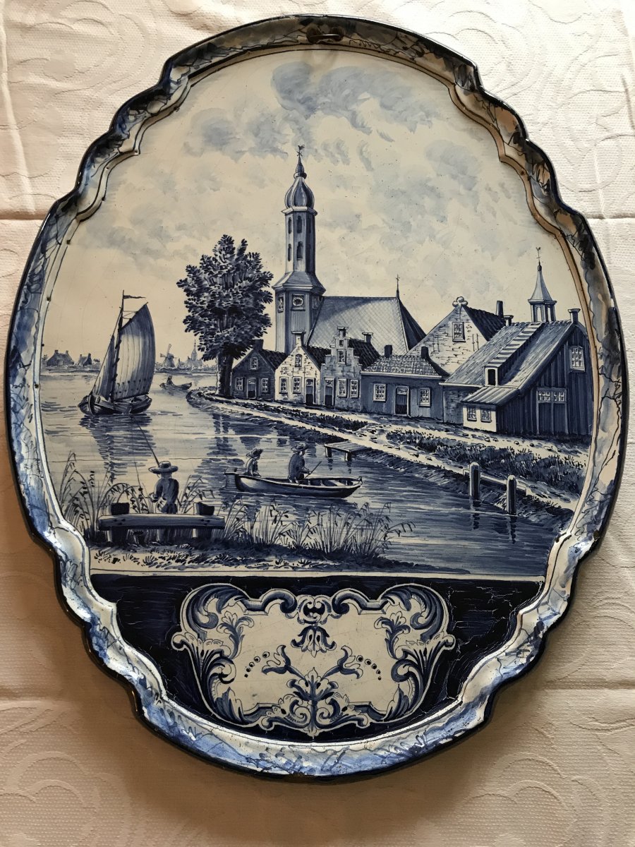 Decorativ Delft Earthenware Plate -photo-4