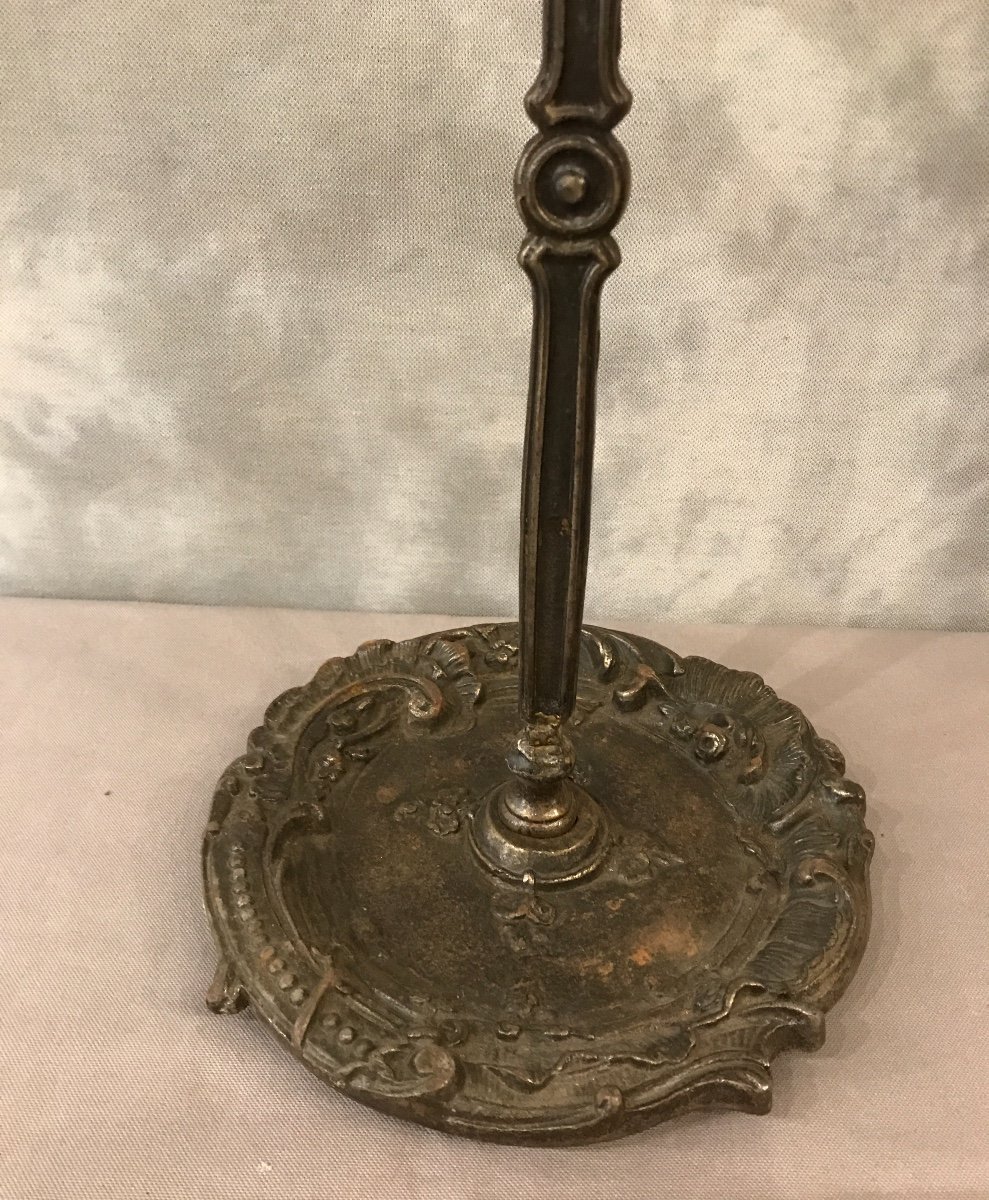 19th Century Polished Cast Iron Umbrella Holder-photo-4