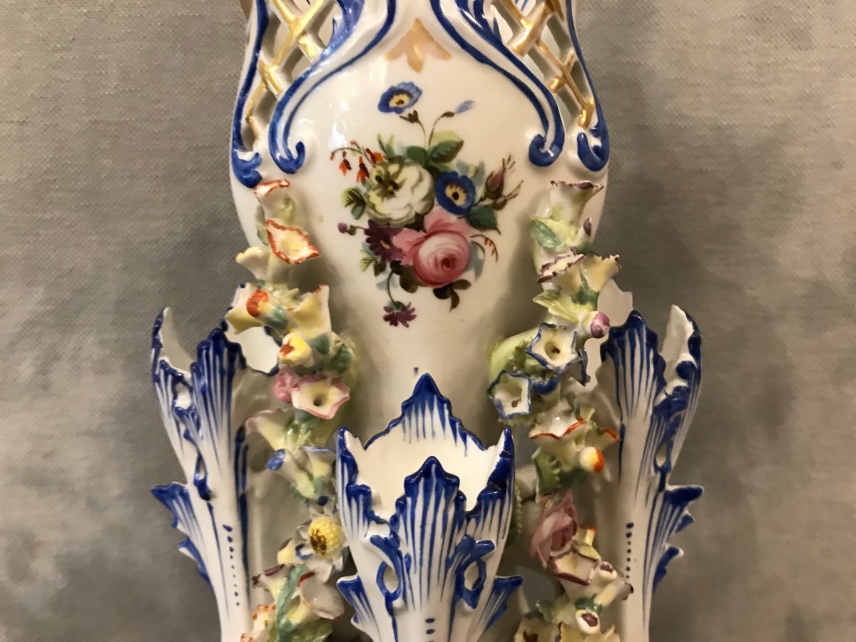 Old Porcelain Vase From Old Paris Jacob Petit From The 19th Century-photo-2