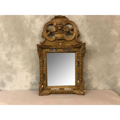 Miroir En Bois Doré d'époque 18ème