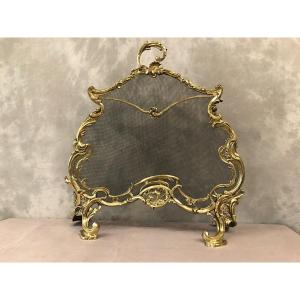 19th Century Bronze Screen Louis XV Style