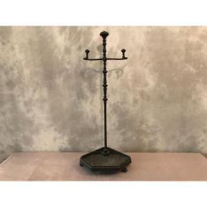 19th Century Black Painted Iron Fireplace Servant