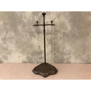 19th Century Brown Iron Fireplace Servant