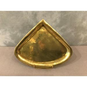 Fireplace Corner Rests Shovel And Tongs In Brass From 19th Century Louis Philippe 