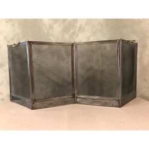 Old Iron Fireplace Fire Screen From 19th Charles X Period 