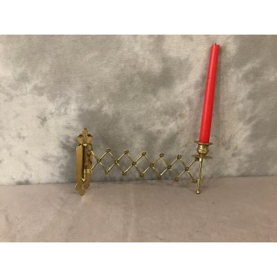 Piano Accordion Candlestick End 19th