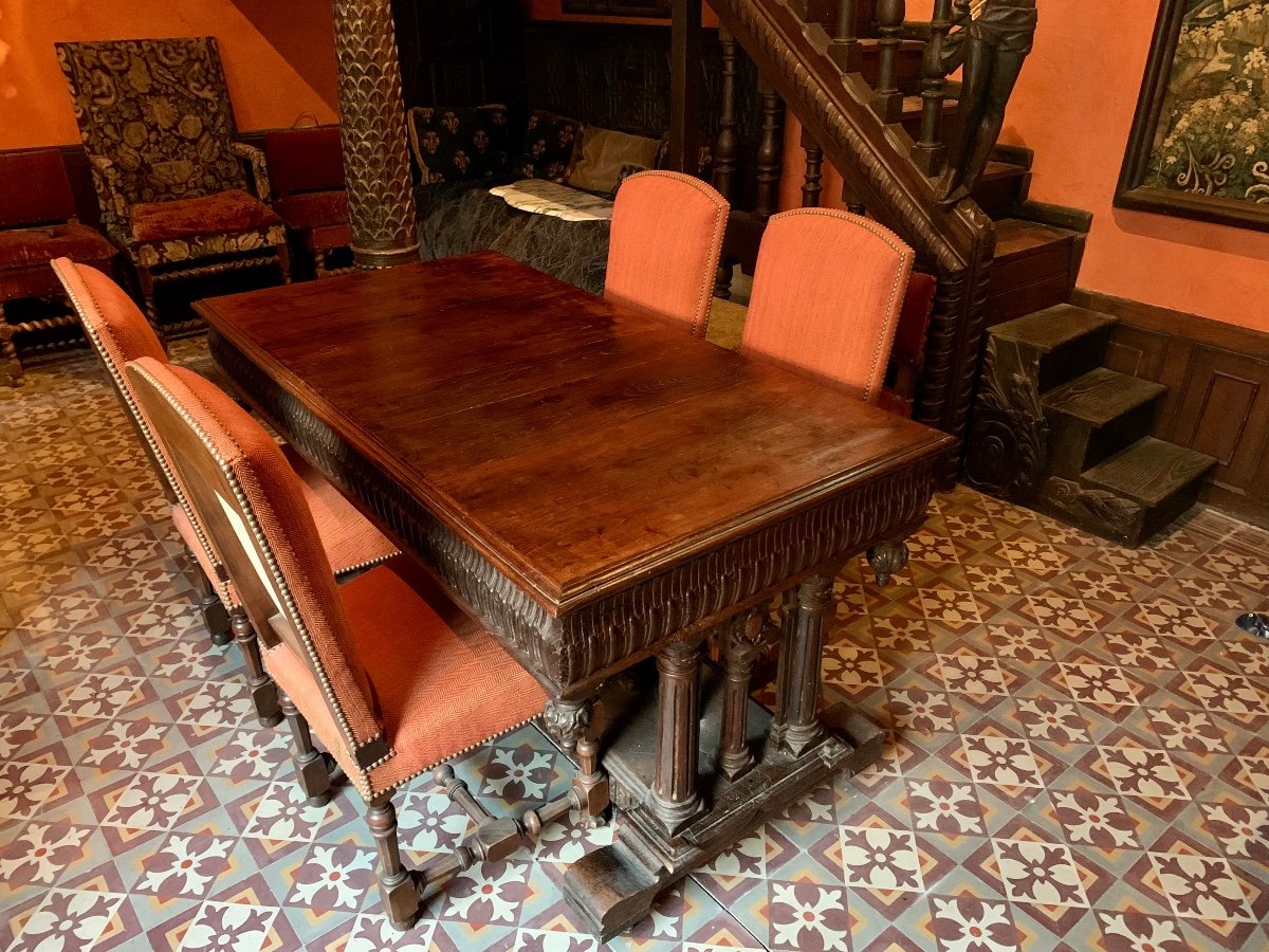 Second Renaissance Oak Table-photo-4