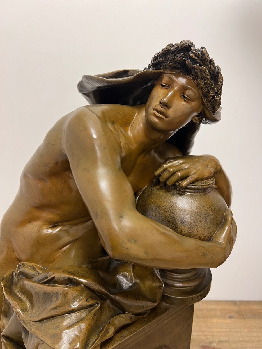 Bronze René Charles De Saint-marceaux (1845-1915)-photo-2