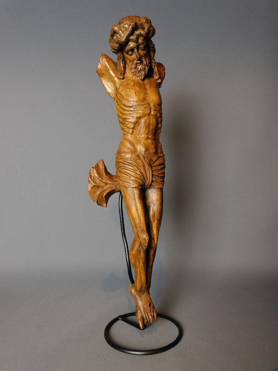 Wooden Christ - 16th  Century Haute Epoque-photo-4