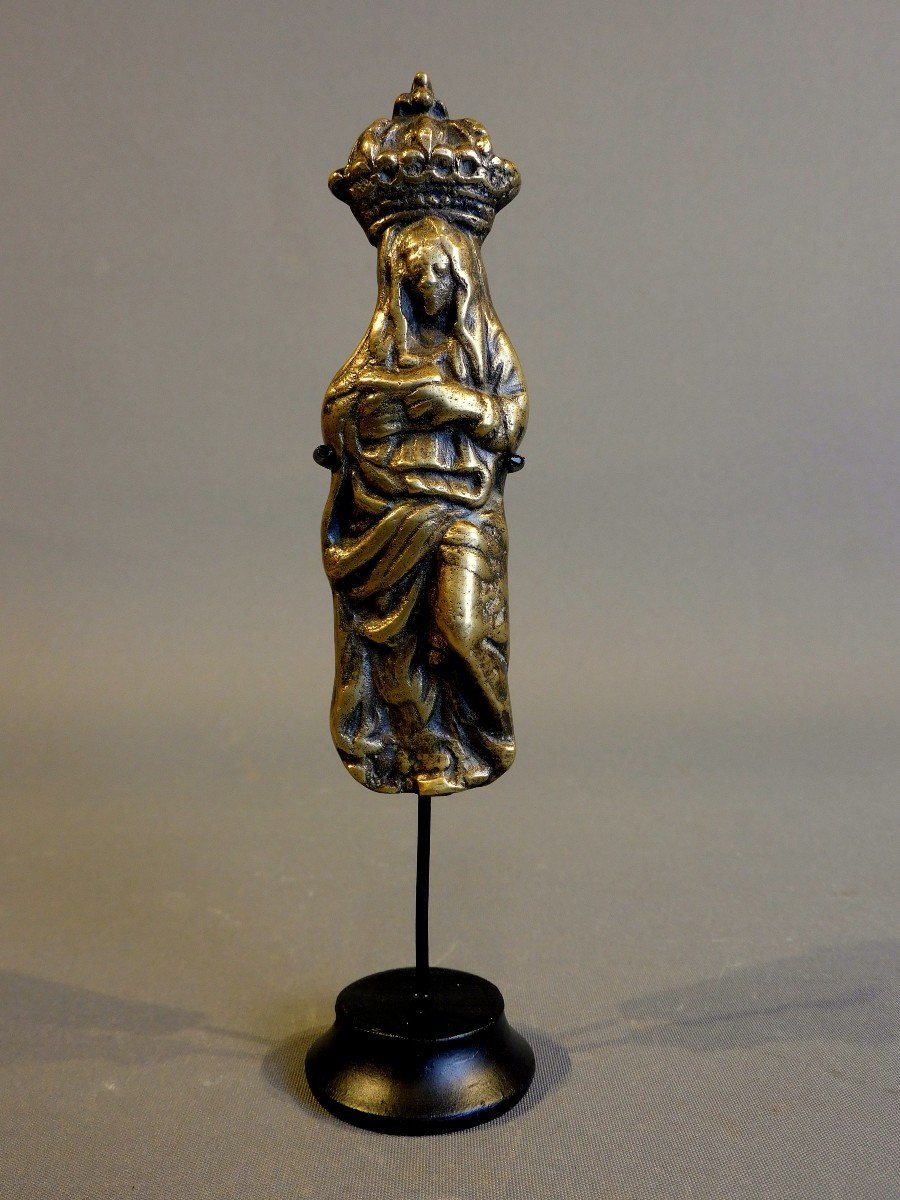 19th Century Bronze  Virgin Mary-photo-1