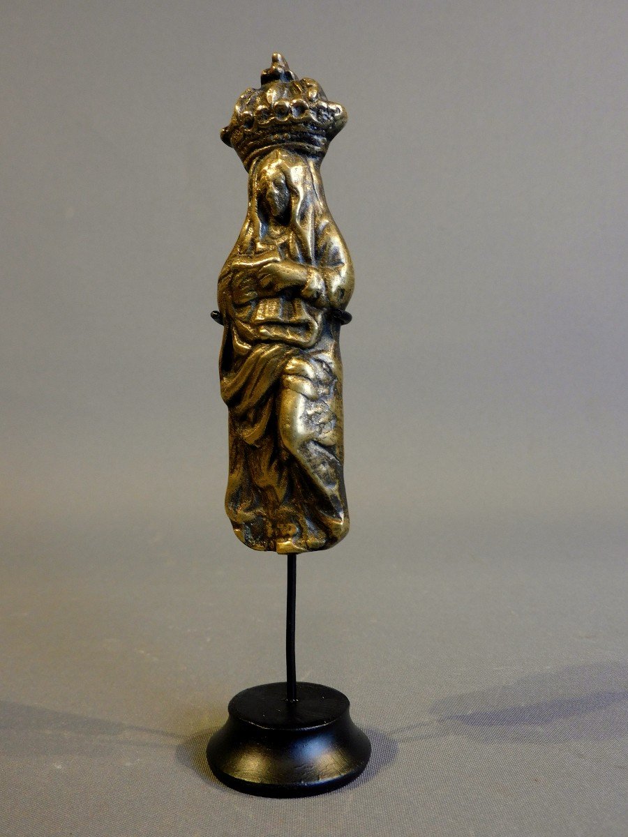 19th Century Bronze  Virgin Mary-photo-3