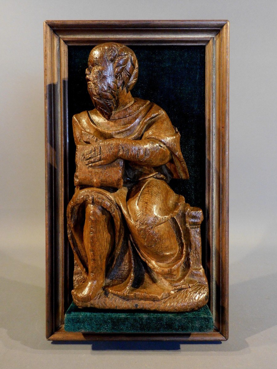 Saint Apotre En Bois Sculpté 17éme Siécle Haute Epoque