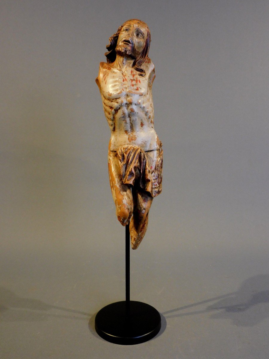 Wooden Christ 17th Century Haute Epoque-photo-2