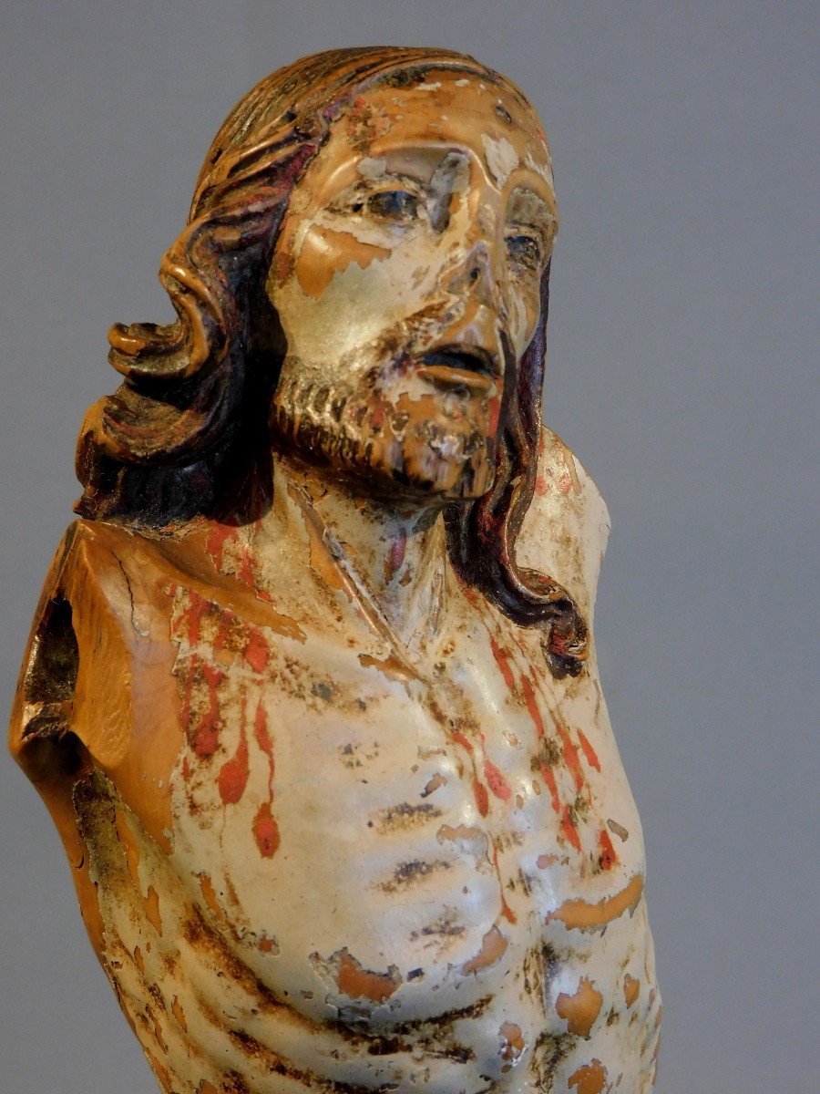 Wooden Christ 17th Century Haute Epoque-photo-5