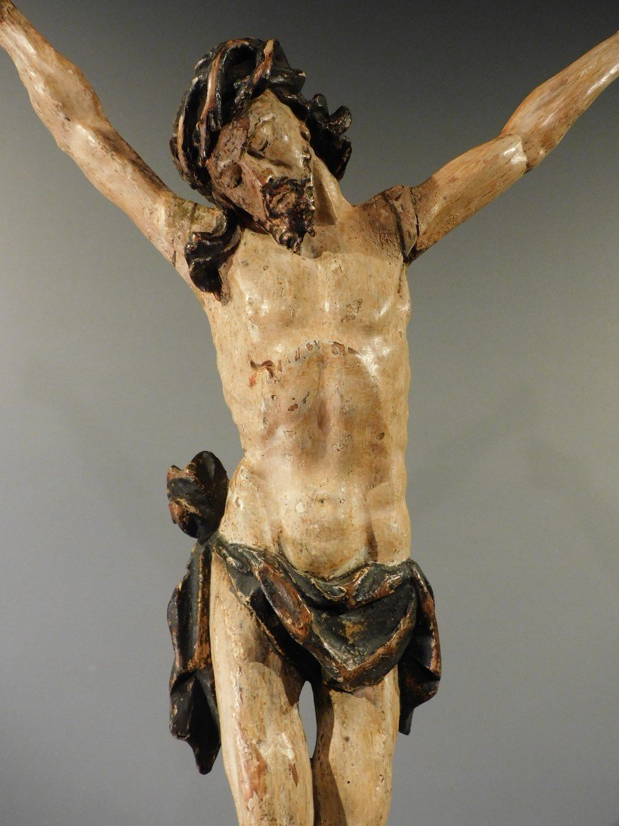 Christ En Bois - 18eme Siécle  XVIIIe Baroque