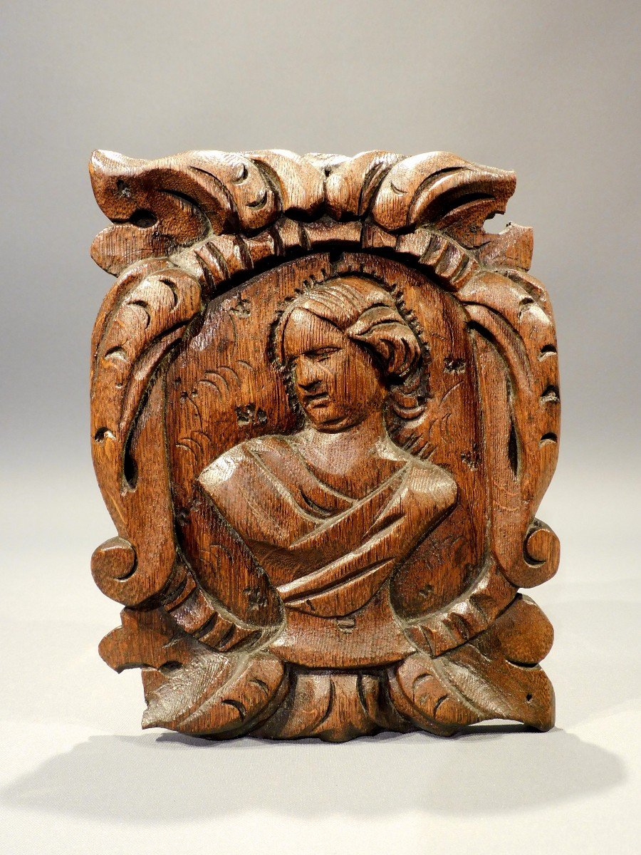 Panneau En Bois Sculpté 18eme Siécle  Baroque