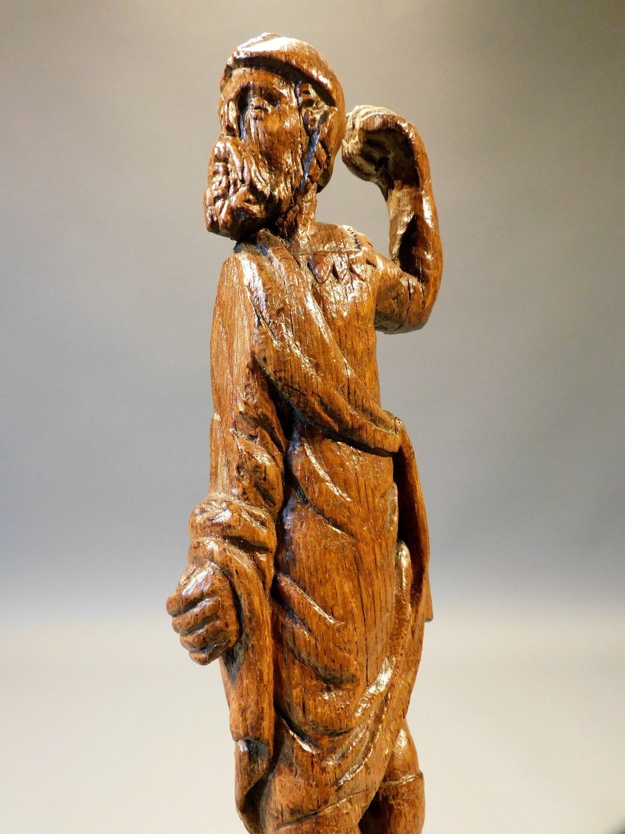 Statue Of A Carved Wooden Altarpiece 16th Century High Gothic Period-photo-6