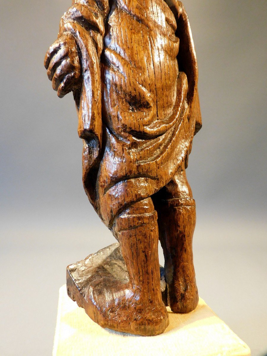 Statue Of A Carved Wooden Altarpiece 16th Century High Gothic Period-photo-8