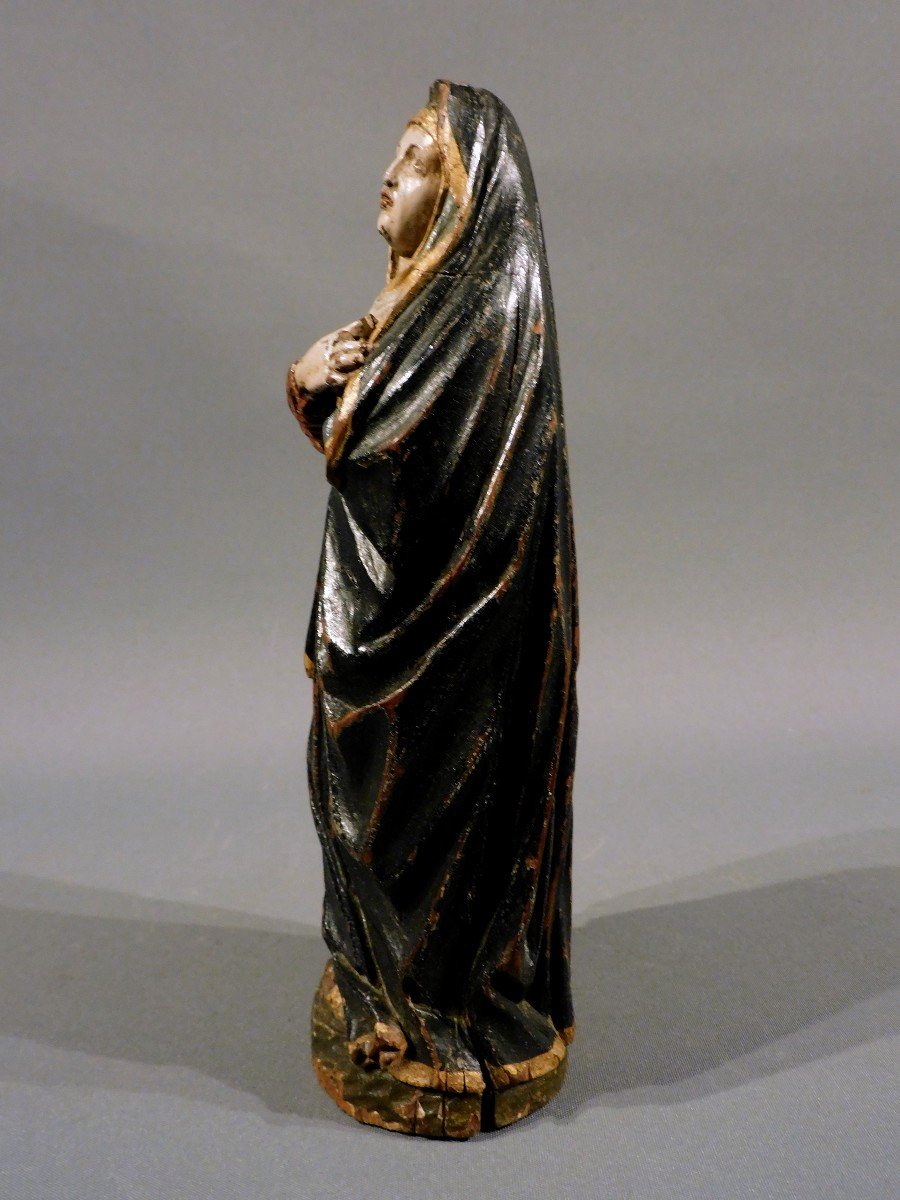 Wood Carved Virgin Mary  Early 18th Century-photo-1