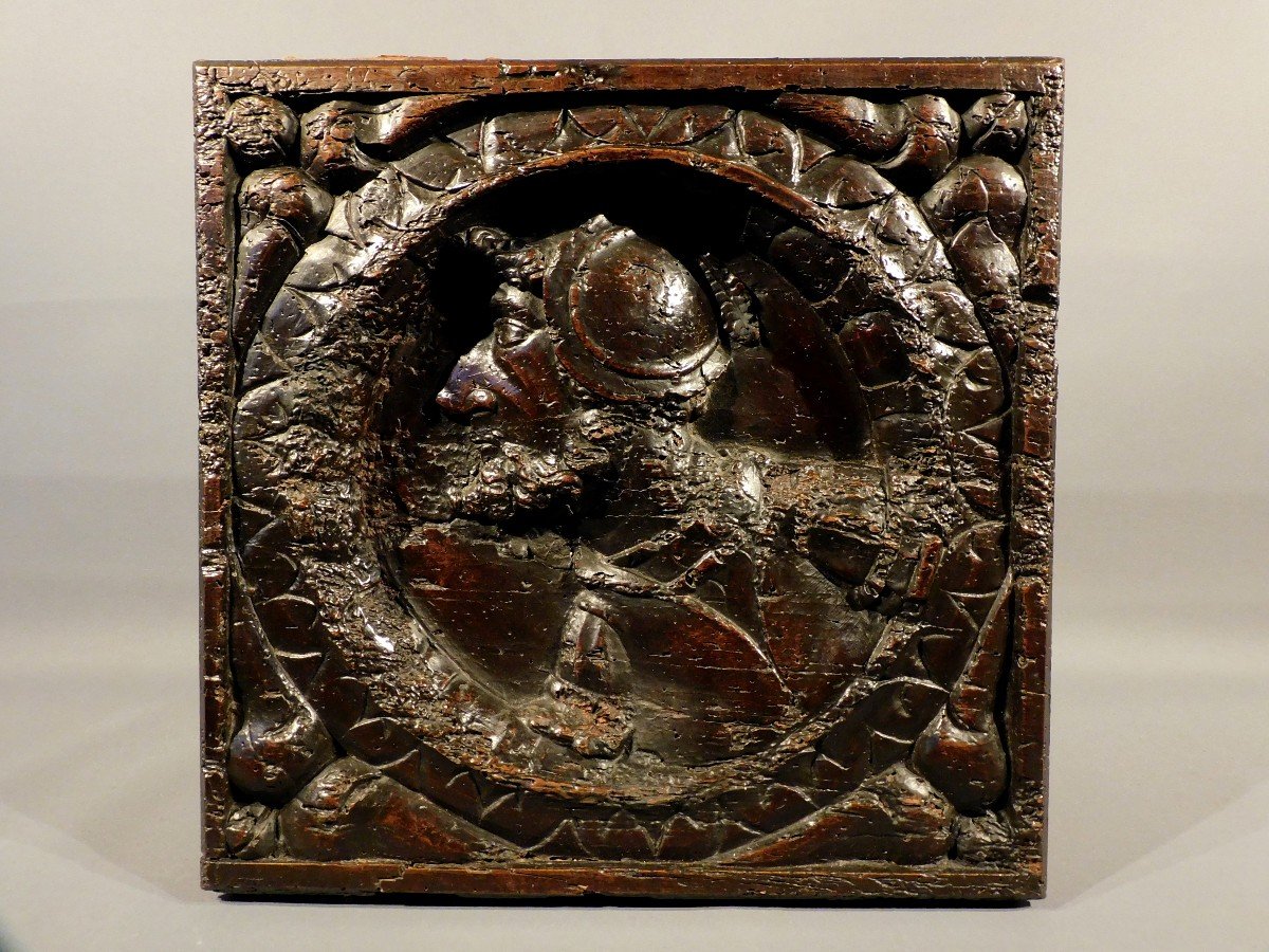 Carved Wooden Panel 16th Century Haute Epoque