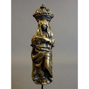 19th Century Bronze  Virgin Mary