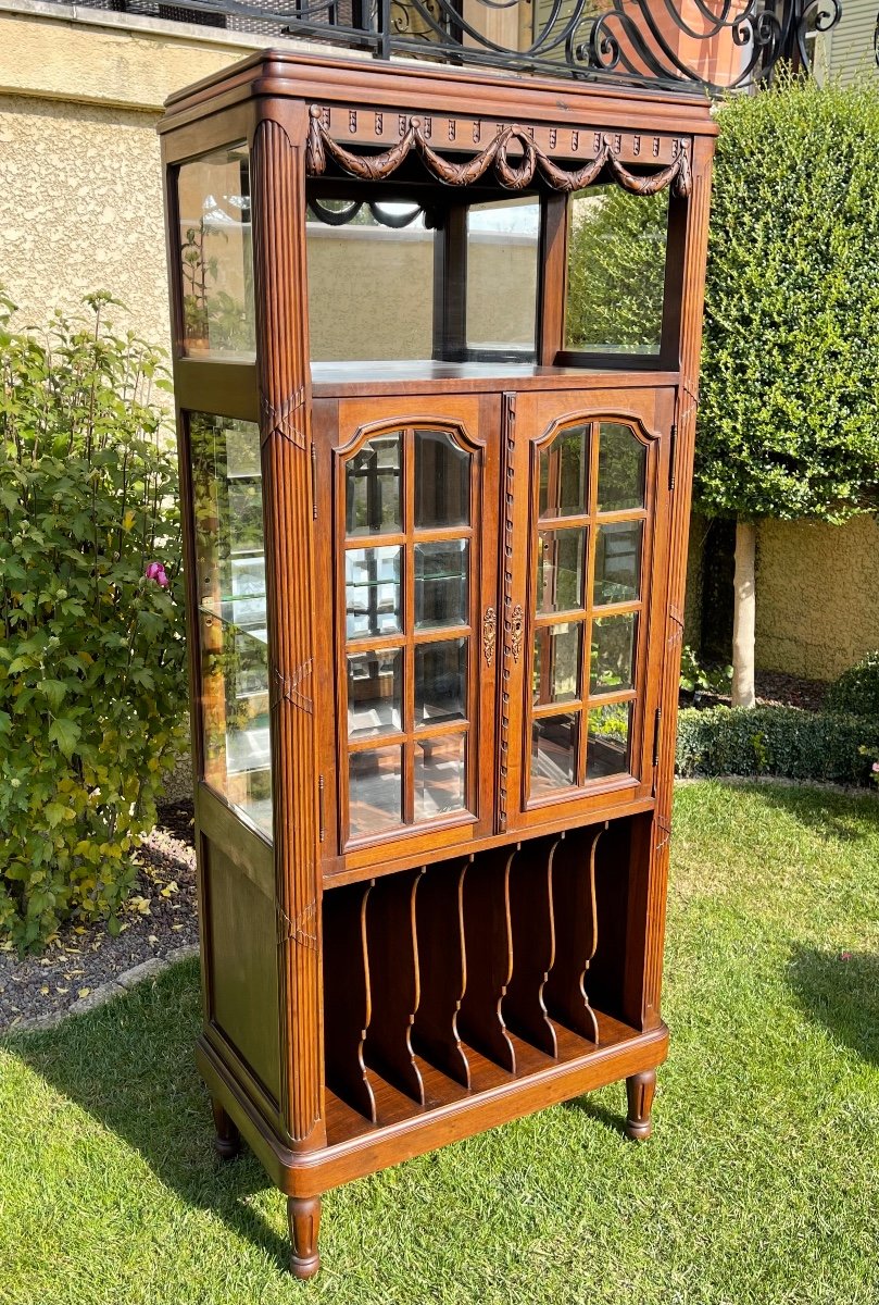 Louis XVI Style Music Cabinet / Vitrine-photo-3