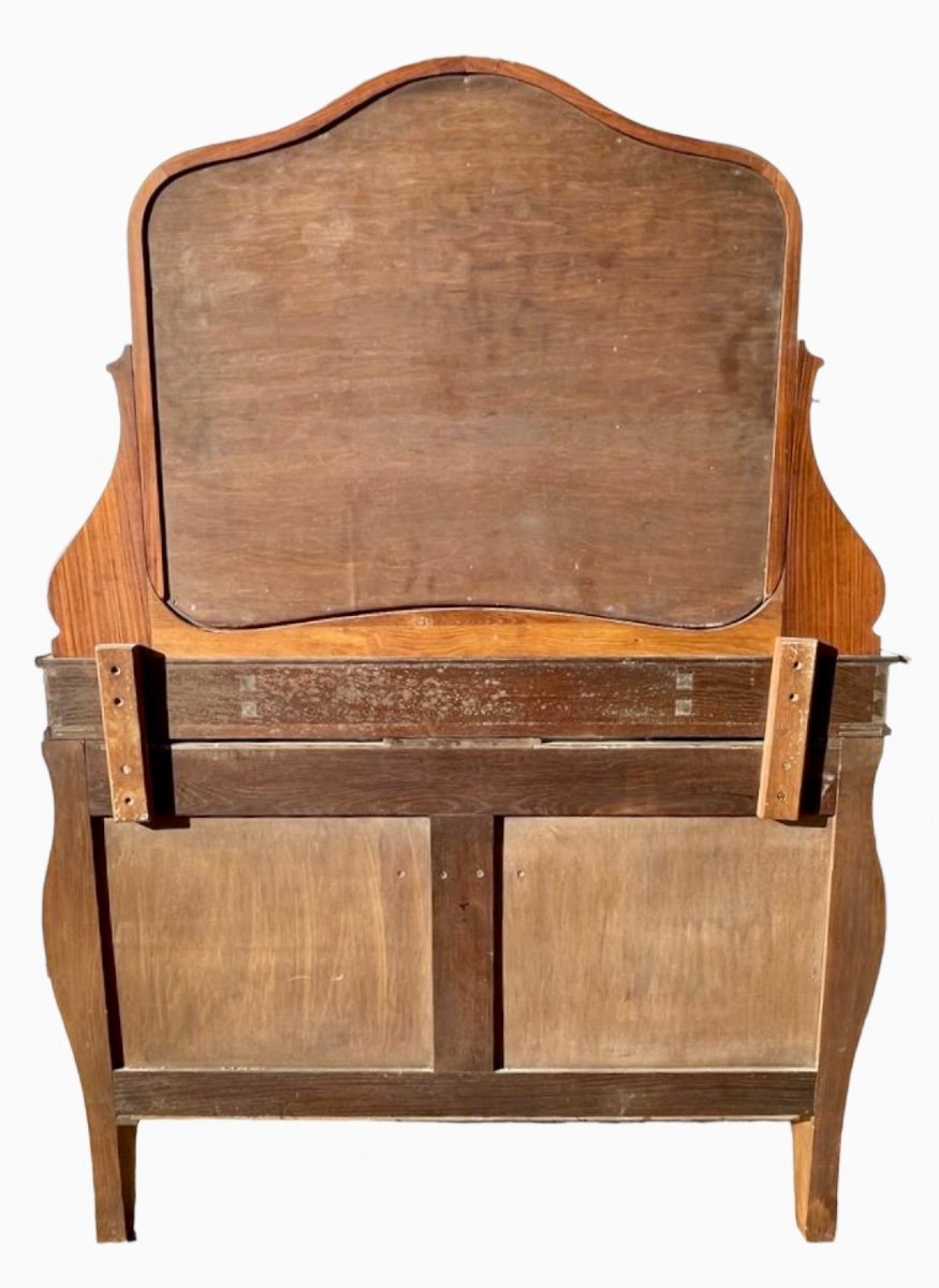 Dresser Dresser In Marquetry & Bronze Louis XV Style-photo-8