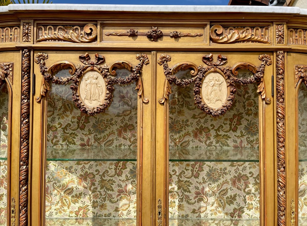 Showcase In Golden Wood, Louis XVI Style, Napoleon III Period-photo-1