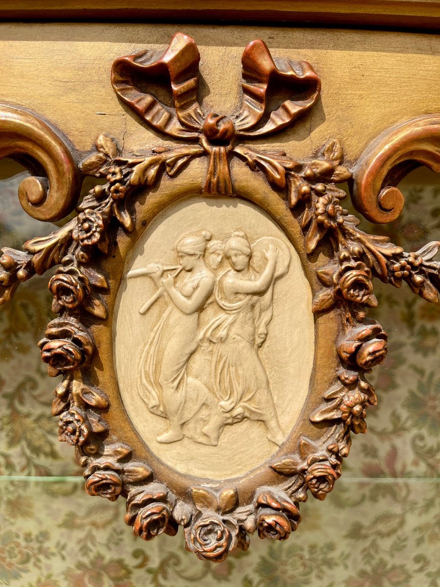 Showcase In Golden Wood, Louis XVI Style, Napoleon III Period-photo-3