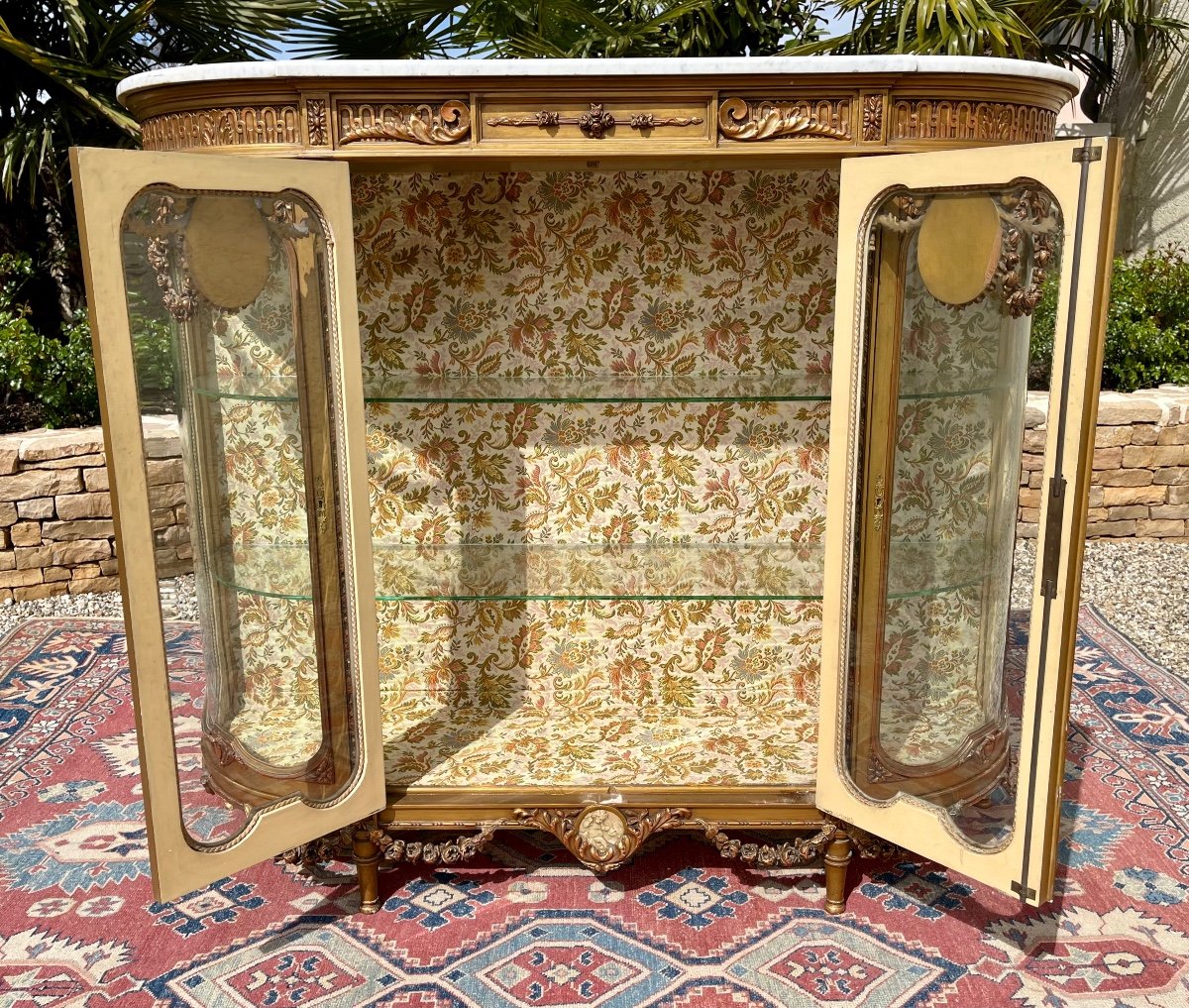 Showcase In Golden Wood, Louis XVI Style, Napoleon III Period-photo-8