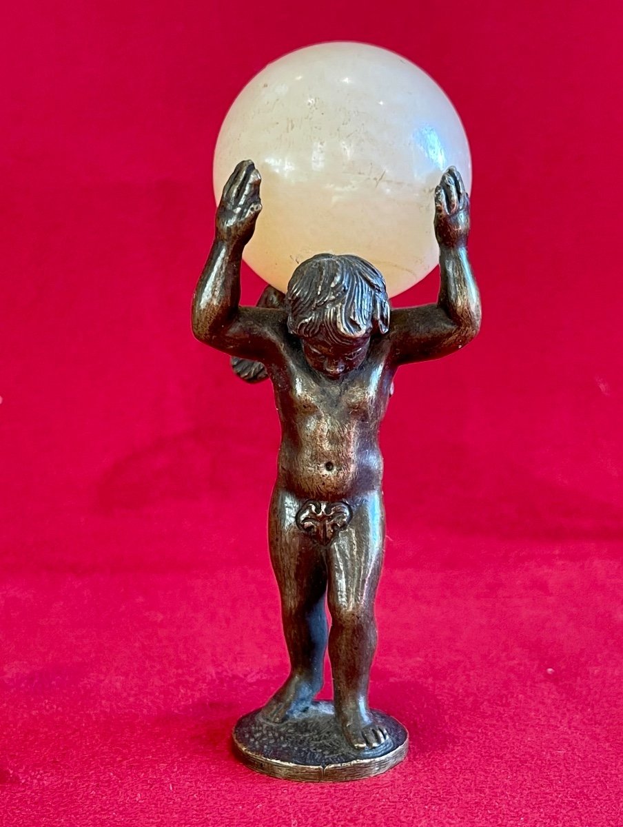 Atlas - Sealing Seal In Bronze And Onyx-photo-2