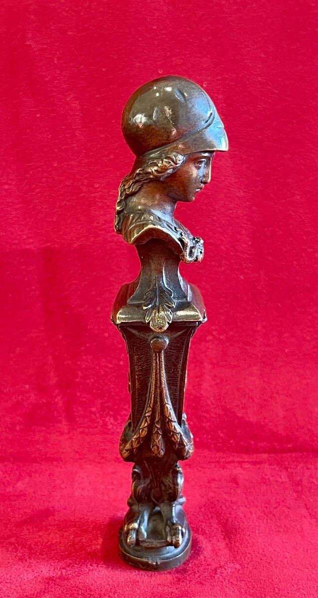 Athena & Medusa - Sealing Seal In Bronze-photo-5