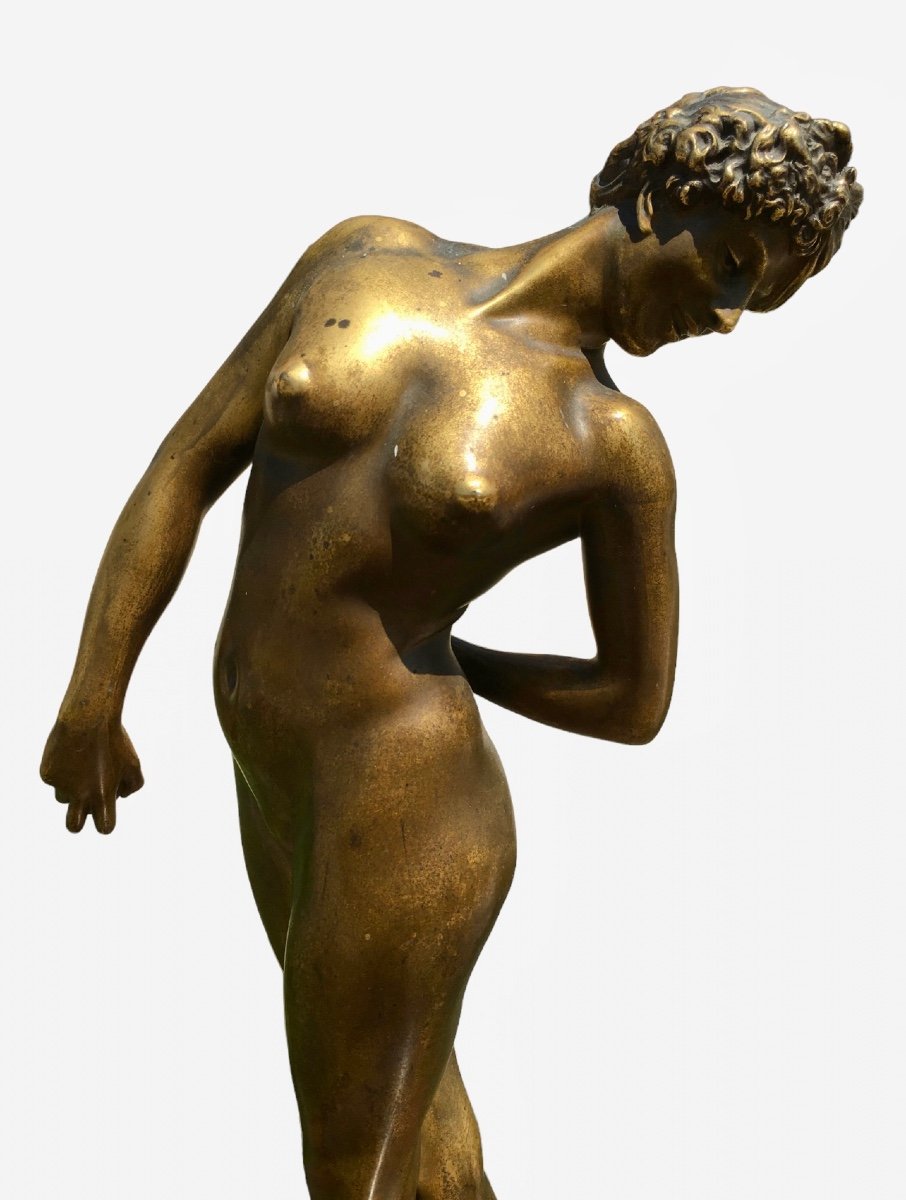 Jean-Léon GEROME - Bronze, La Joueuse de Boules-photo-2
