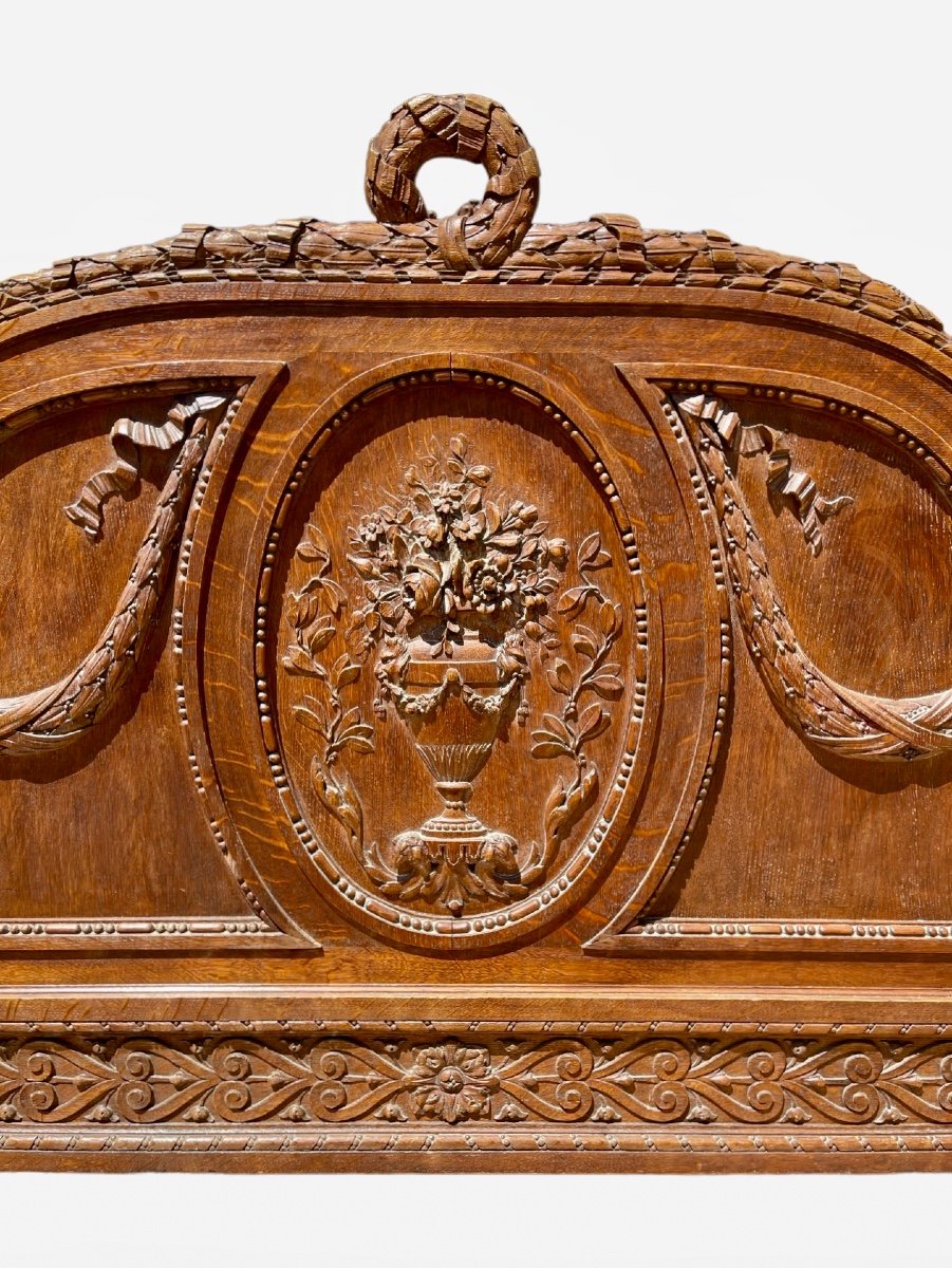 Louis XVI Style Carved Bed-photo-4