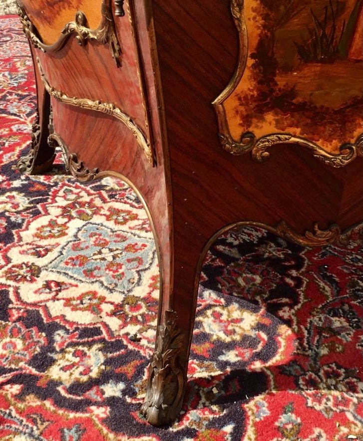 Showcase In Marquetry & Martin Varnish Louis XV Style-photo-5