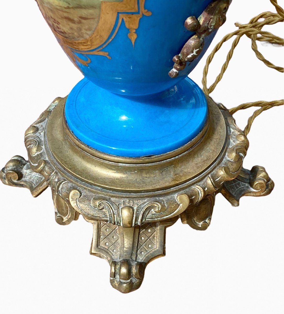 Sèvres - Porcelain & Bronze Lamp-photo-5