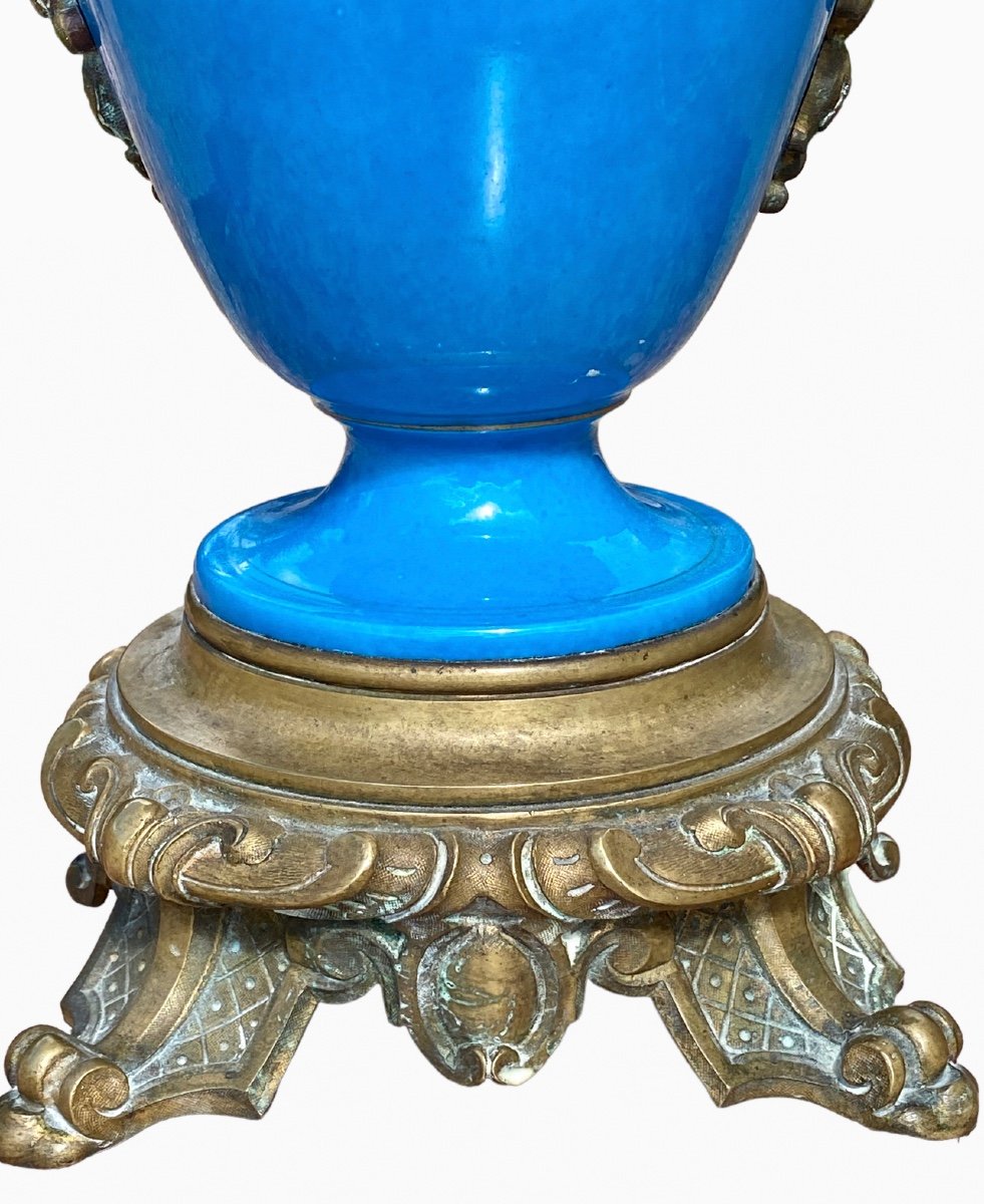 Sèvres - Porcelain & Bronze Lamp-photo-8