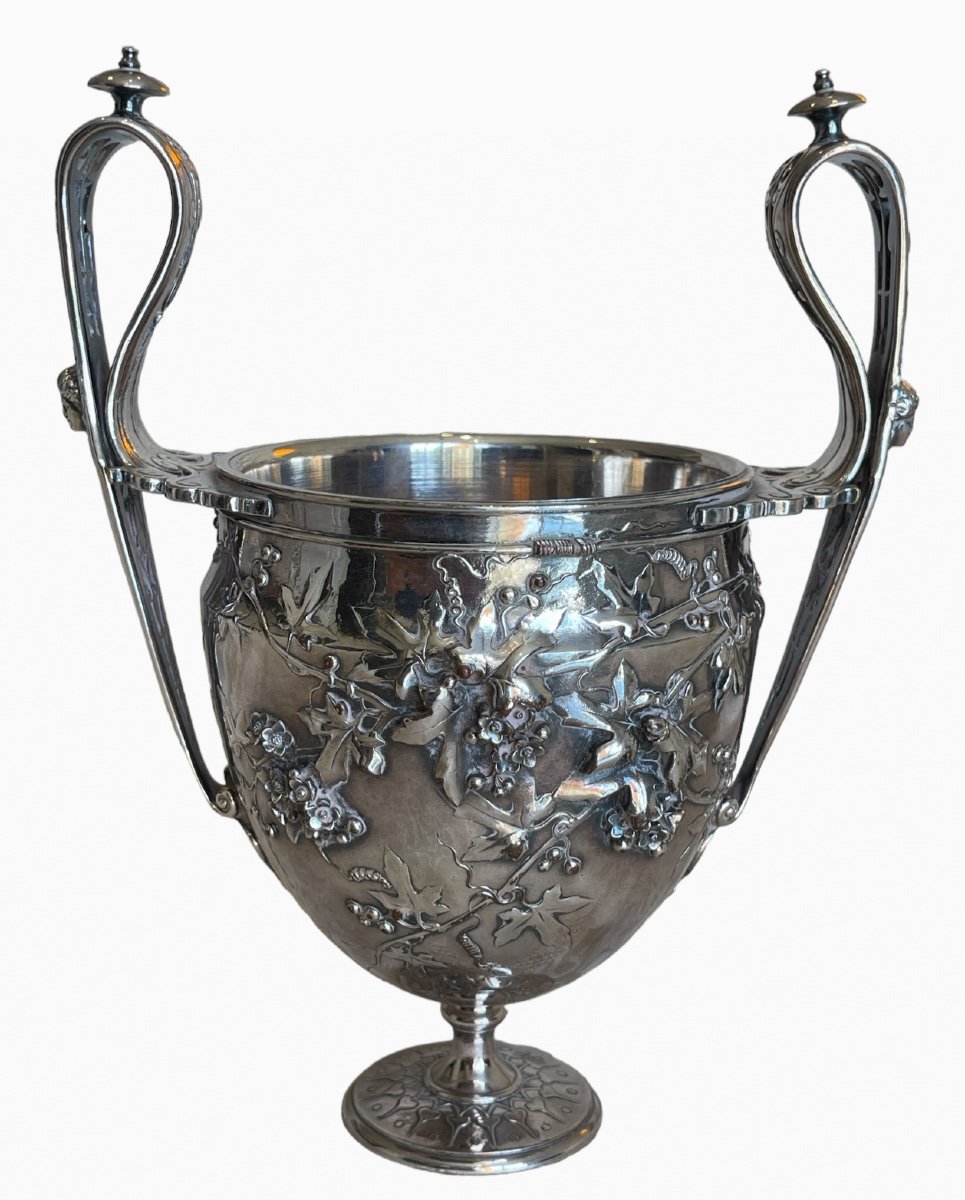 Barbedienne & Sevin - Cantharus Cup / Silver Bronze Vase