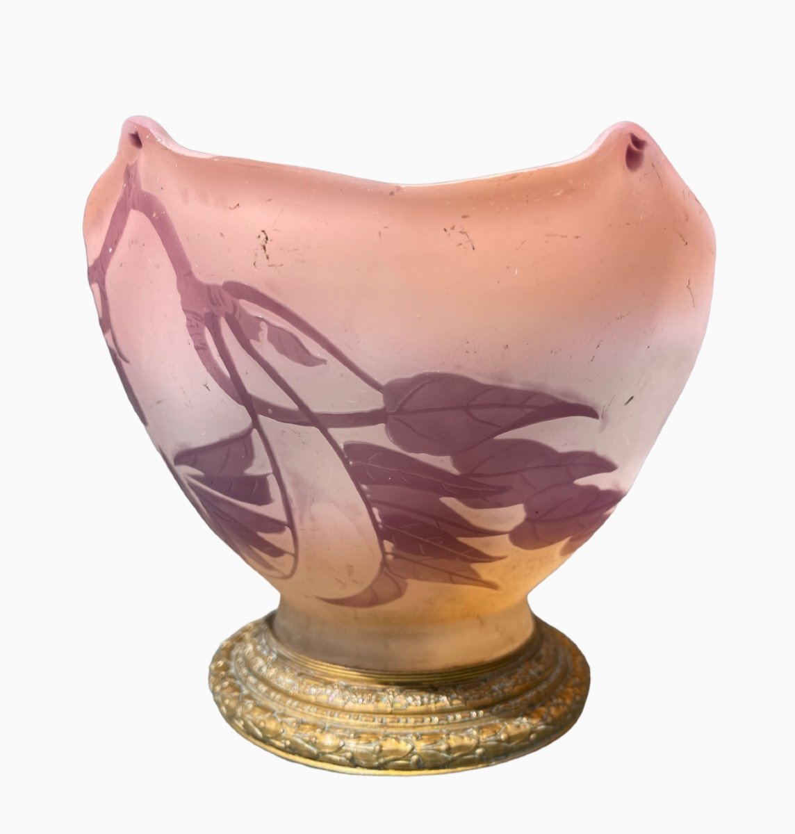 Emile Gallé - Purple Vase Or Cup-photo-2