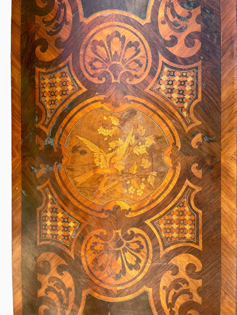 Gradé à Paris - Napoleon III Marquetry & Gilt Bronze Cabinet-photo-6