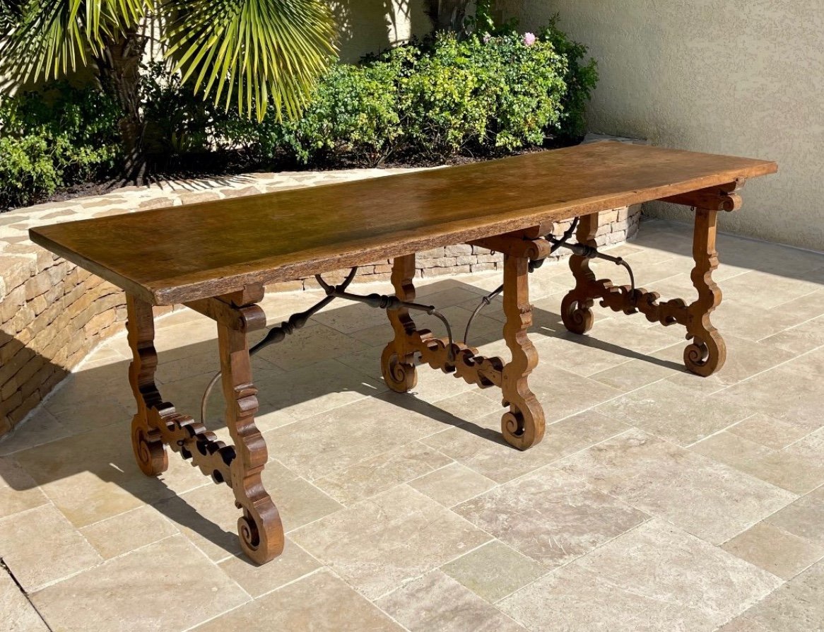 17th Century - Large Spanish Walnut Table-photo-2