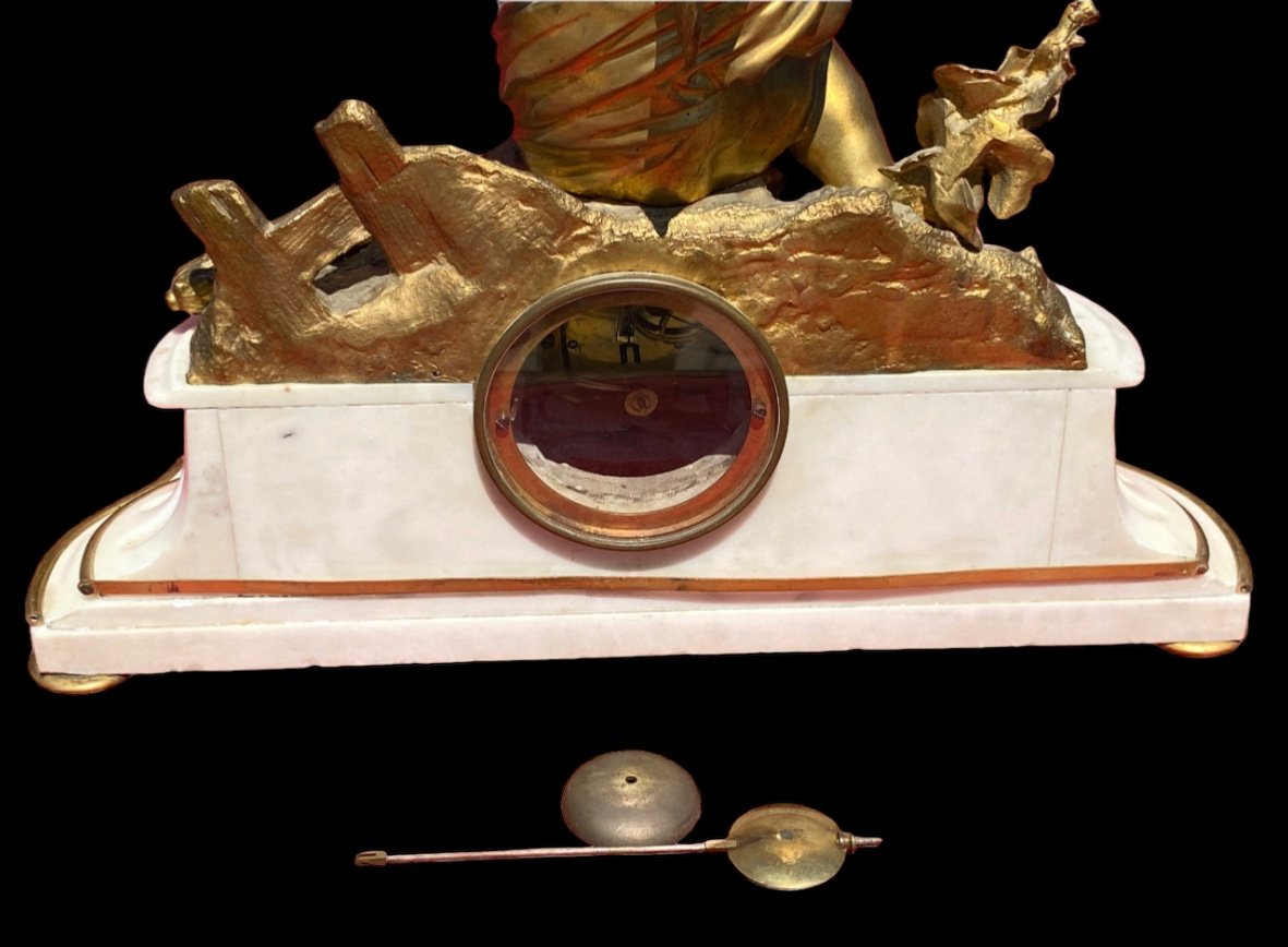 Marble & Bronze Clock-photo-4