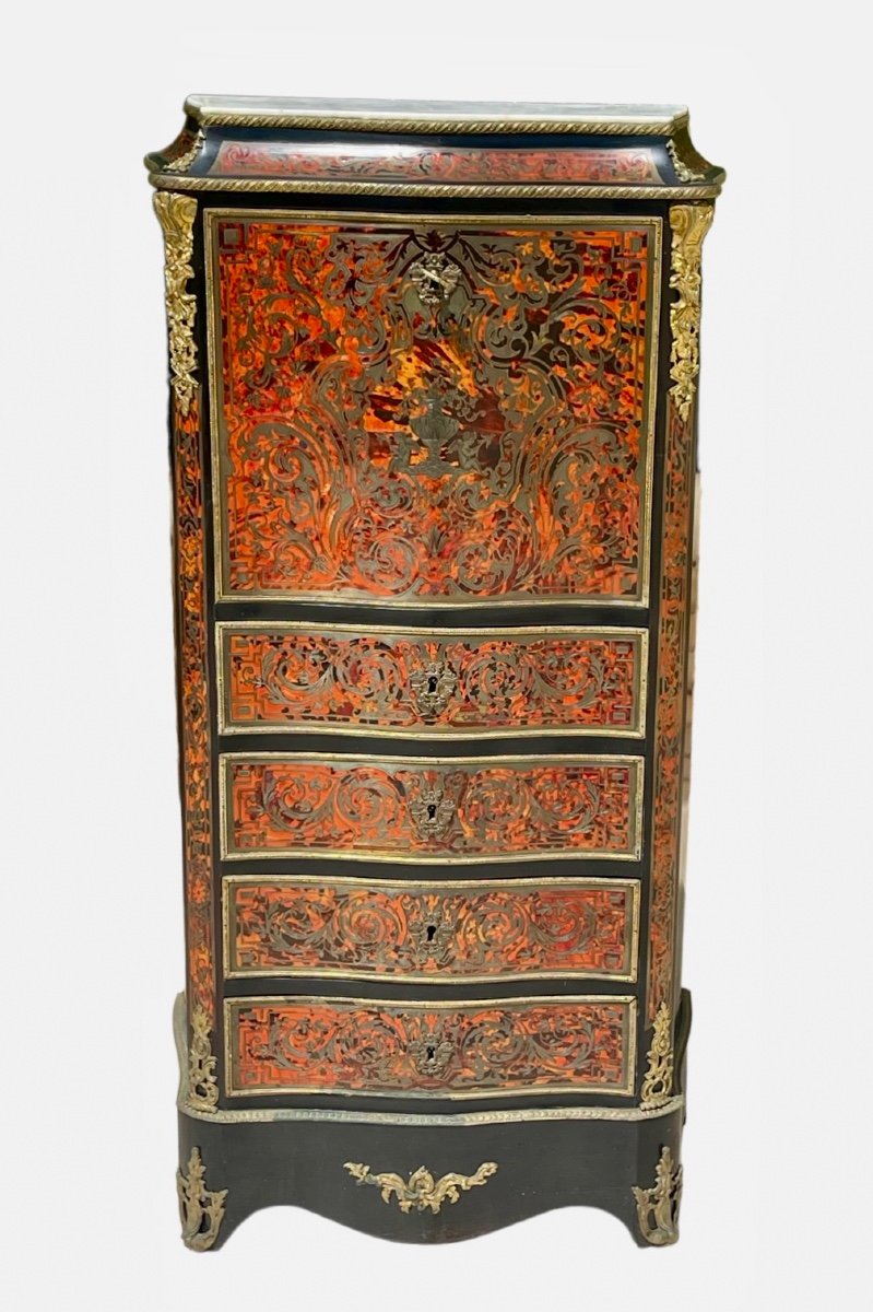 Secretary In Boulle Marquetry