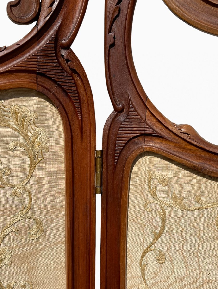 Louis XV Style Walnut Screen-photo-1