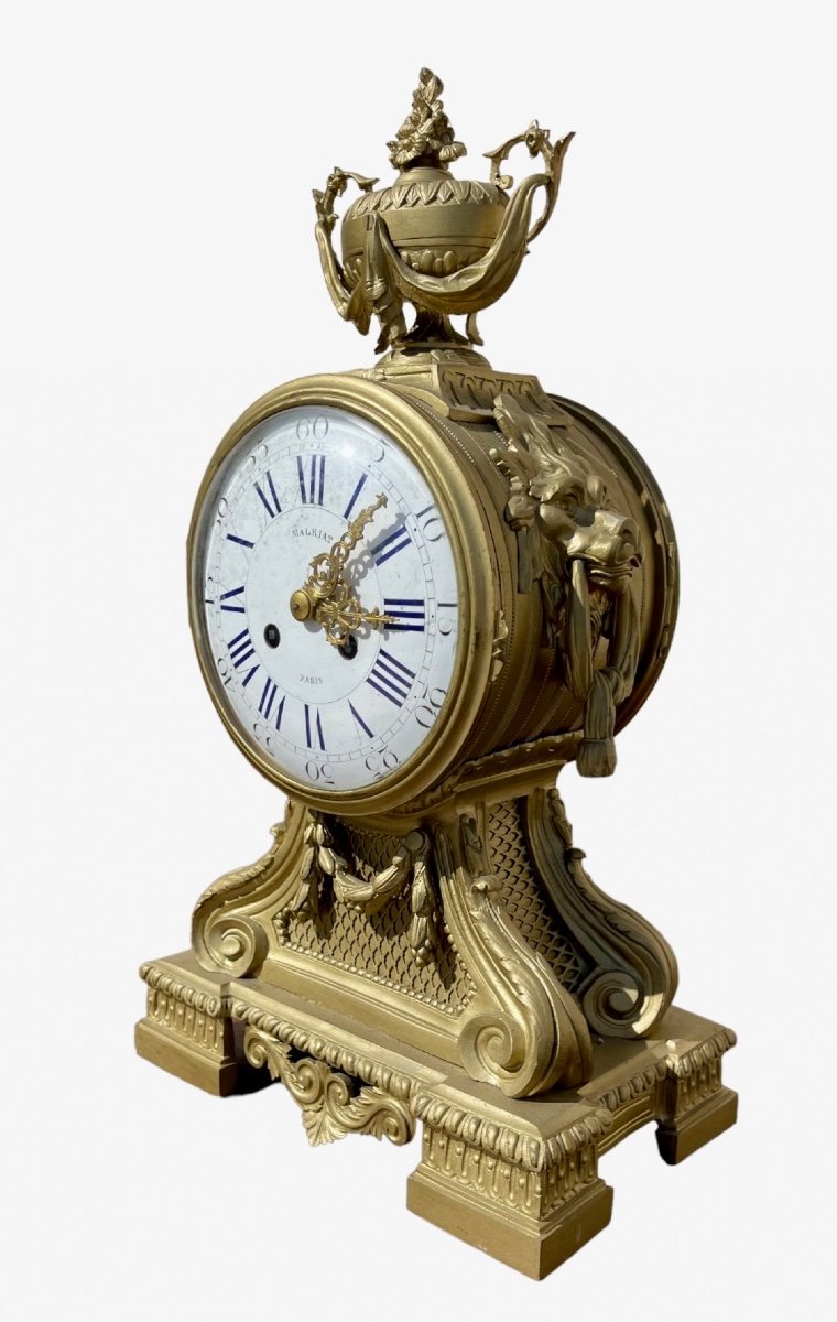 Pendule en Bronze Style Louis XVI -photo-2