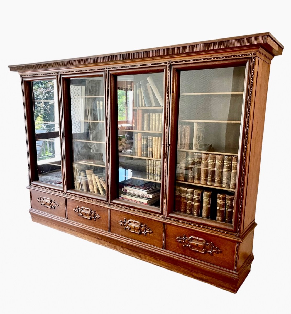 Mahogany Bookcase Circa 1900-photo-2